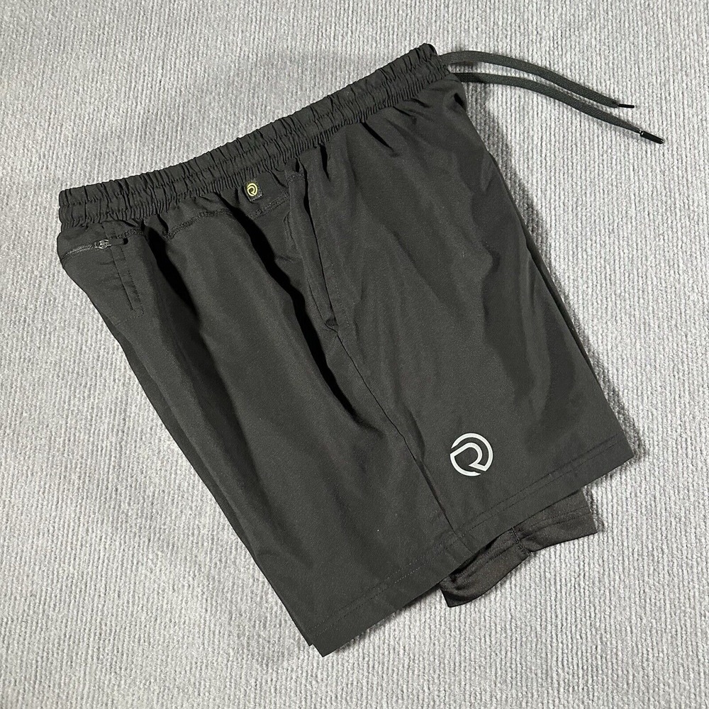 True Revo Mens Shorts Gym Size Medium Lined‎ Athletic 100% Nylon Activewear